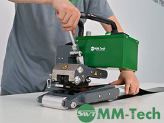 Soldadora de geomembrana de peso pesado SWT-Ns900 Demonstração de costura de soldadura de geomembrana