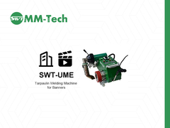 Soldador de banner MM-Tech SWT-UME para soldagem de tecido publicitário PVC