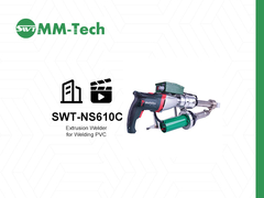 SWT-NS610C Arma de extrusão de soldagem portátil Demonstração de operação Alemão METABO Motor・1-20mm Range