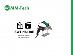 SWT-NS610E Soldadora de extrusão portátil Alimentada por METABO Alemanha, Sistema de aquecimento de 3400W