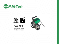 1.0-4.0mm HDPE Geomembrana Soldadora de cunha quente CX700 Potência total 2400W