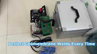 SWT-NSGM1 com cunha térmica de aço inoxidável para soldar geomembrana de PVC
