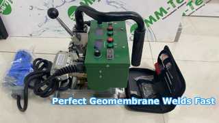 Soldador automático de geomembrana SWT NSGM1 para construção de lagoas
