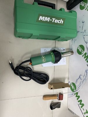 Pistola de ar quente de 1600 W com temperatura ajustável de 20-620 ℃ e volume de ar máximo de 180L/min para soldagem de plástico PVC