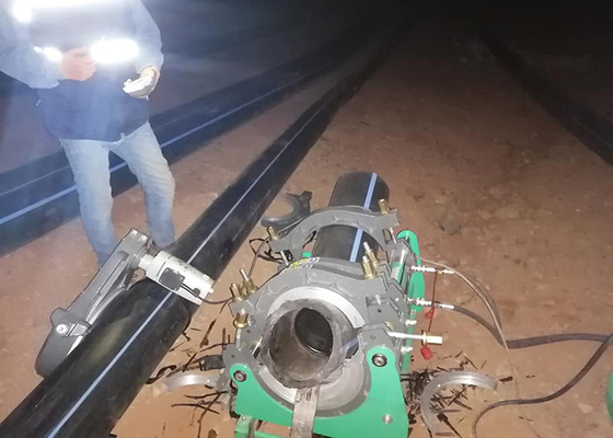 máquina da solda por fusão da extremidade da tubulação do Hdpe de 50mm - de 160mm de baixo nível de ruído