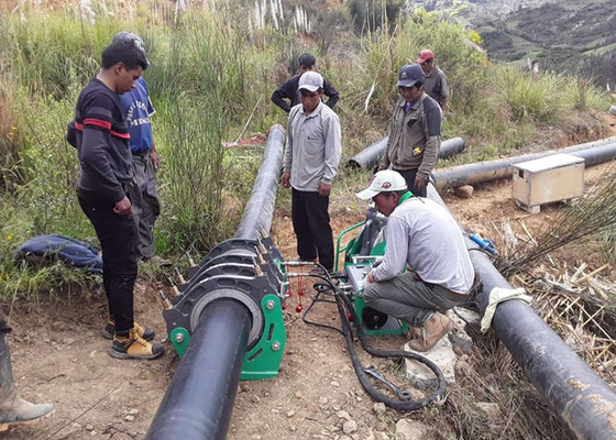 máquina da solda por fusão da extremidade da tubulação do Hdpe de 630mm com exposição da temperatura