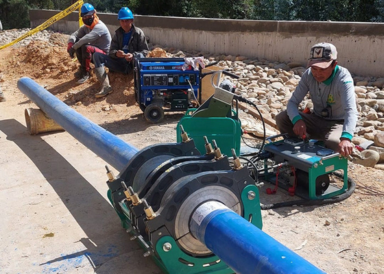 máquina 6.25kw da solda por fusão da extremidade do Hdpe da tubulação de 355mm
