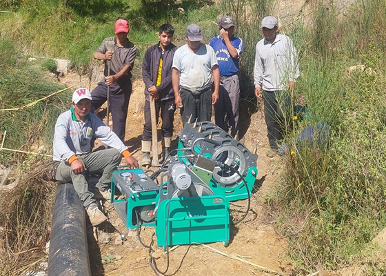 máquina 4.25kw da solda por fusão da extremidade da tubulação do Hdpe de 90mm - de 250mm