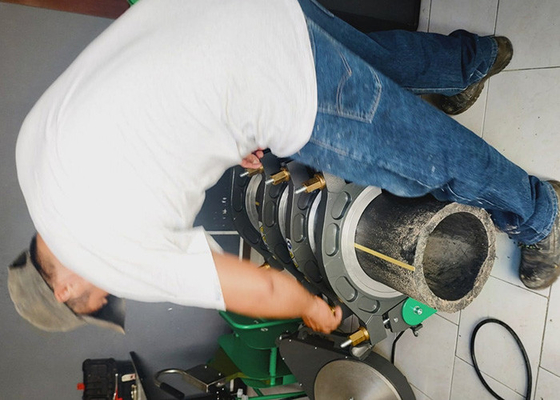 3" - 14" máquina hidráulica 220V da solda por fusão da extremidade do tubo do Hdpe