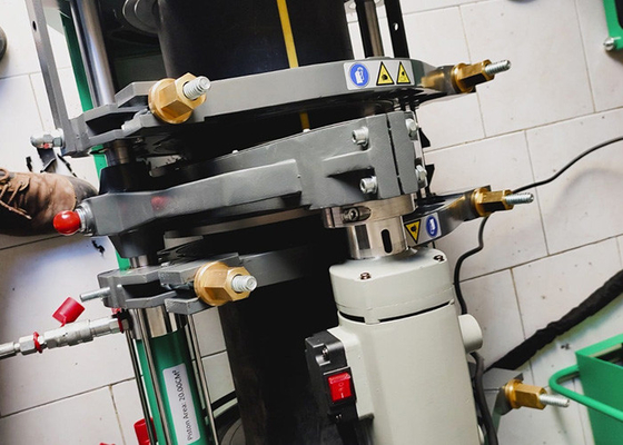 3" - 14" máquina hidráulica 220V da solda por fusão da extremidade do tubo do Hdpe
