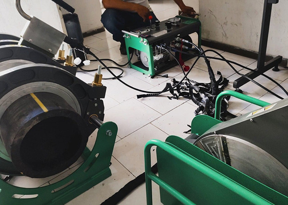Soldador hidráulico Fusion Machine da extremidade do tubo do Hdpe de 6 polegadas 6,25 quilowatts