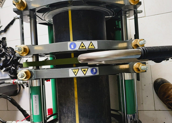 Máquina de soldadura hidráulica da extremidade da tubulação do Hdpe do polipropileno com temporizador