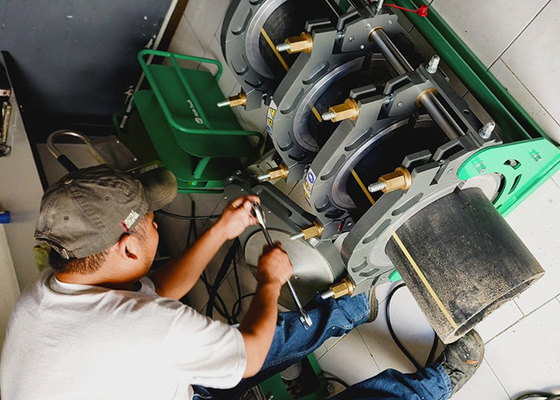 Máquina hidráulica da solda por fusão da extremidade do CE para a tubulação do Hdpe do PE de 90 - de 315mm