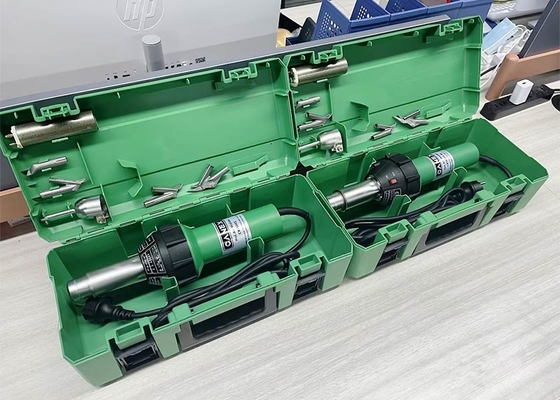 Soldadora de ar quente PE / PP / PVC / ABS / PVDF CX1600S com baixo ruído e várias opções de bocal