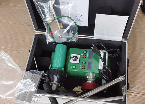 Máquina de soldadura de lonas, soldadora de bandeiras SWT-UME, soldadora de sobreposição de PVC