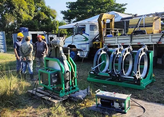 Equipamento de Soldagem por Termofusão para Tubos de HDPE 120 Bar para Obras Civis