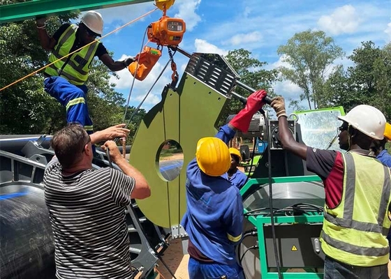 Equipamento de soldadura por fusão de tubos conjuntos de HDPE de fusão a quente de 1200 mm