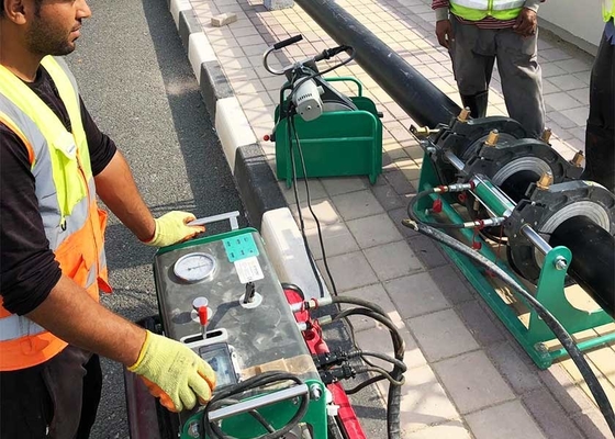 200-450mm HDPE Tubos Butt Máquina de Soldadura por Fusão DVS 2207 Padrão de Soldadura aprovado