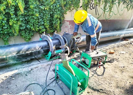 Estrutura de Desmontagem Rápida Soldadores de Topo Hidráulicos para Bomba de Calor Geotérmica
