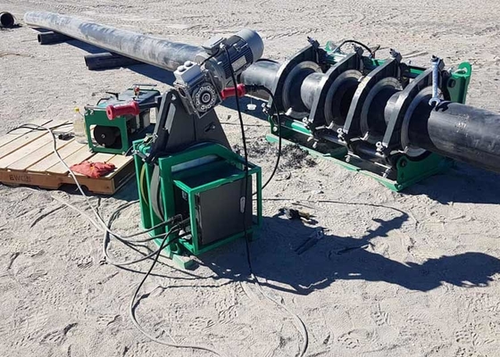 Equipamento de soldagem por fusão de tubos hidráulicos robustos para tubos HDPE PVDF em instalações químicas de gás