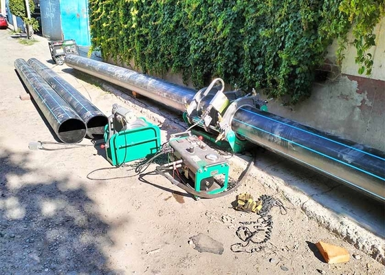Soldadores de fusão de traseira de corte de fresagem a motor de minhoca eficazes para abastecimento de água de HDPE