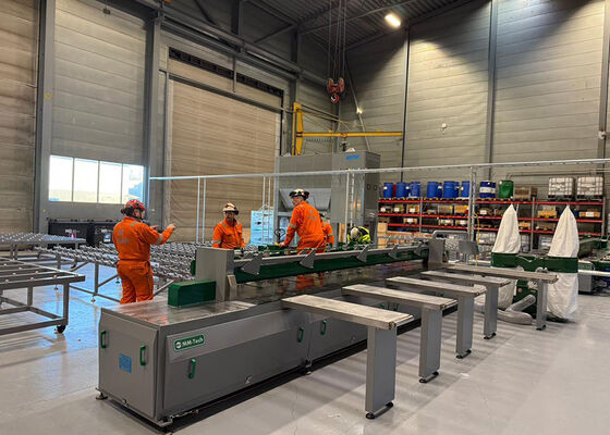 Máquina de soldadura por fusão de folha de 6M para fabricação de tanques de HDPE para a criação de salmão no mar na Noruega