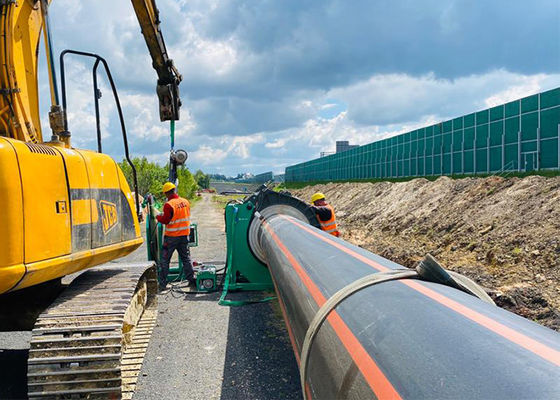 Máquina hidráulica da solda por fusão da extremidade do Worksite da construção para a tubulação do Hdpe