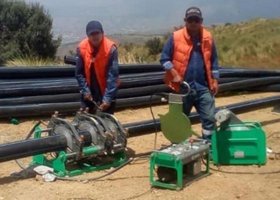 Máquina automática da solda por fusão da extremidade da tubulação do HDPE do PE PPR para 90mm - 250mm
