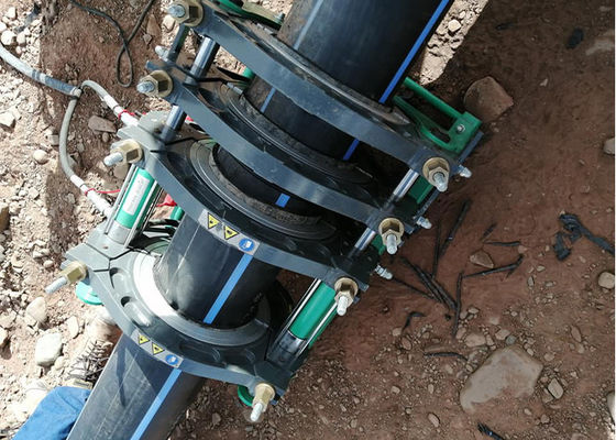 200-450mm máquina hidráulica da solda por fusão da extremidade da tubulação do Hdpe de 7 braçadeiras