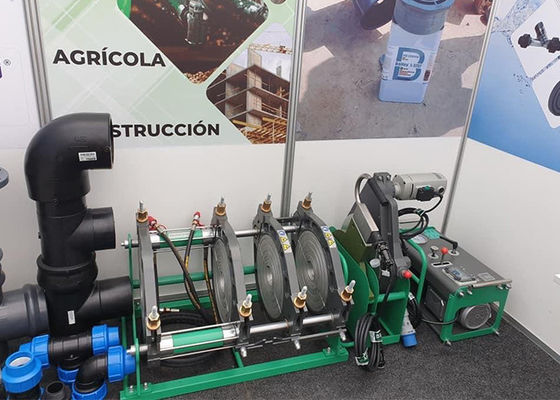 equipamento da tubulação do Hdpe da solda por fusão da extremidade do manual de 160mm