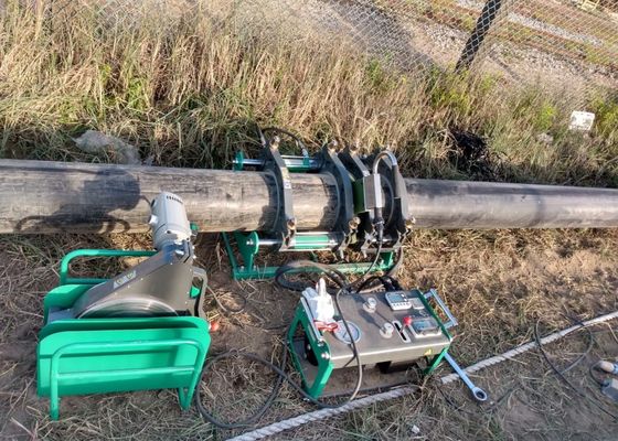 máquina de soldadura poli da tubulação do Pe da fusão da extremidade do Hdpe de 110mm