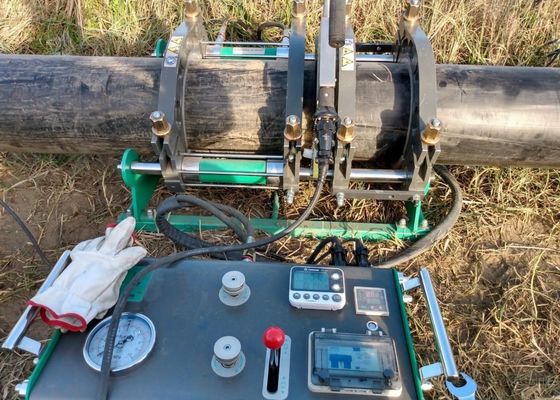 máquina de soldadura poli da tubulação do Pe da fusão da extremidade do Hdpe de 110mm