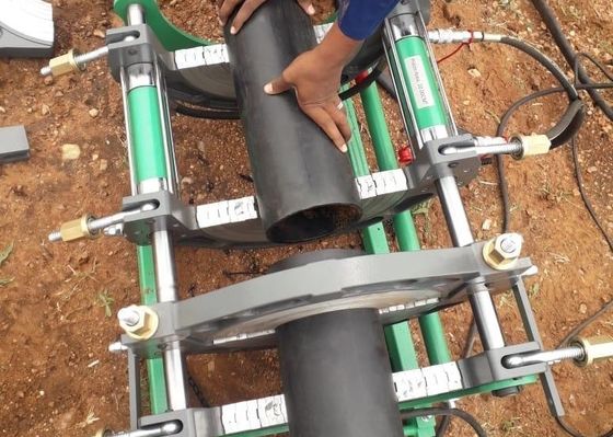 Máquina de soldadura quente da tubulação do Hdpe do manual do derretimento 160mm