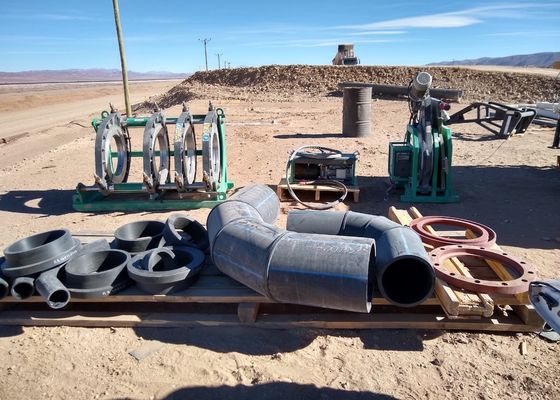 Máquinas manuais da fusão da extremidade da tubulação do Hdpe para a tubulação plástica