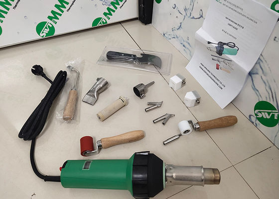 máquina de soldadura do ar quente de 230v 1600w para a bandeira do Pvc de encerado e o telhado da única dobra