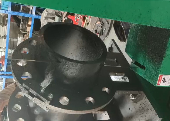 Máquina de corte plástica ajustável 3Kw da tubulação do ângulo 630mm