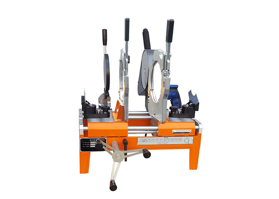 máquina de soldadura manual 220v da tubulação do Hdpe da fusão da extremidade de 40-160mm 60hz
