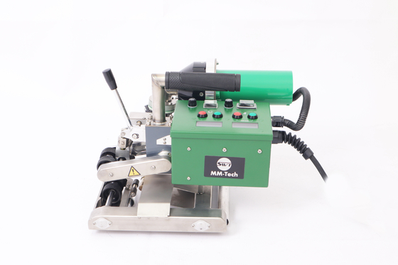 Controle de temperatura da máquina de soldadura do forro da lagoa do ar quente do Hdpe para o plástico
