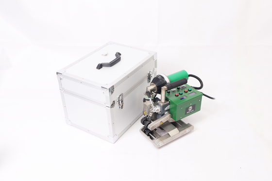 Controle de temperatura da máquina de soldadura do forro da lagoa do ar quente do Hdpe para o plástico