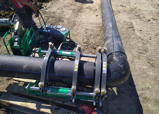 Articulando a máquina da solda por fusão da extremidade da tubulação do Hdpe de 90-355mm