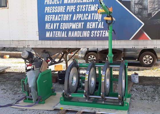 tubulação do Hdpe de 315mm que articula a máquina hidráulica da solda por fusão da extremidade de baixo nível de ruído
