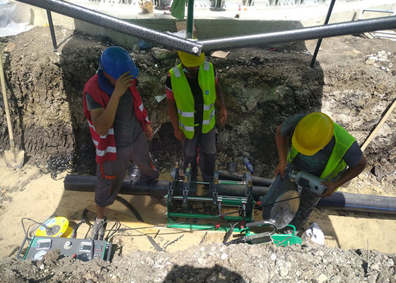 máquina da fusão da extremidade do Hdpe da tubulação de 220V 315mm hidráulica