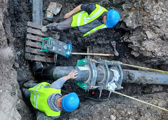 máquina hidráulica da solda por fusão da extremidade de 50-160mm para a tubulação do Hdpe
