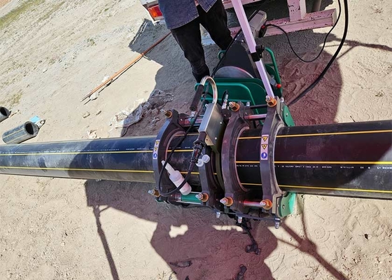 Equipamento de soldagem por fusão de tubos hidráulicos robustos para tubos HDPE PVDF em instalações químicas de gás